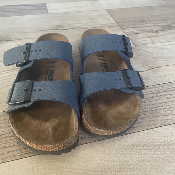 Navy Arizona Kids Birkenstocks - Size: EU 34 / US 3-3.5 - Picture 2 of 5